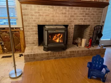 [Hearth.com] Progress Hybrid inside fireplace