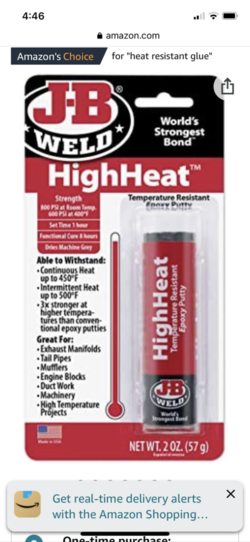 JB Weld 37901 ExtremeHeat High Temperature Resistant Metallic Paste