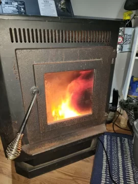 [Hearth.com] New Englander pellet stove 25-pdvc, Flame to tall?