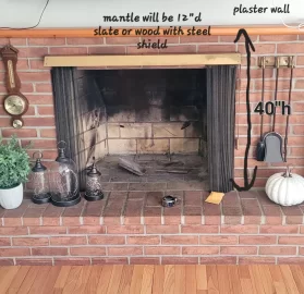 [Hearth.com] Non-combustile Mantle and Top Wall Clearance