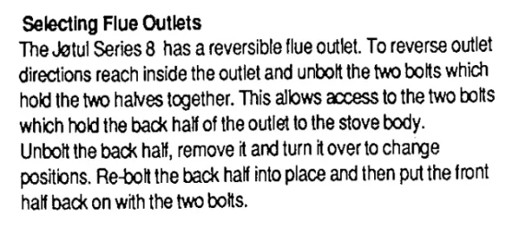 [Hearth.com] Reversible Flue Outlet