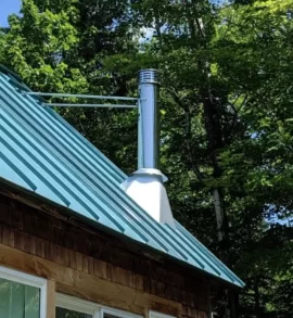 [Hearth.com] New exterior wall chimney with an offset?