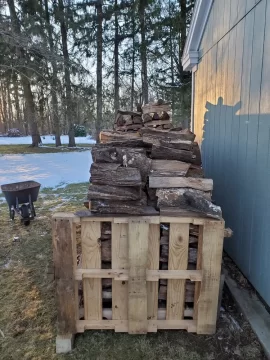 [Hearth.com] Pics of 1 cord of wood in pile please