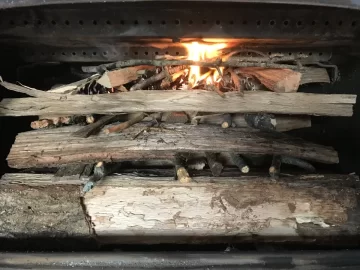 [Hearth.com] Top down fire