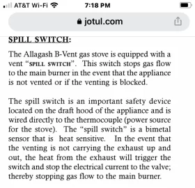 [Hearth.com] Jotul GF3 B-Vent Pilot and Spill Questions