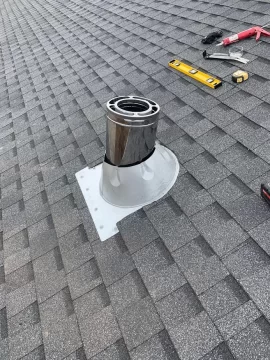 [Hearth.com] Installed chimney flashing today, how's it look?