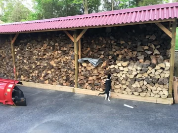 [Hearth.com] 10 Cord Wood Shed Finished!