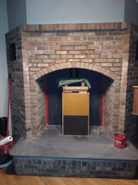 [Hearth.com] Install of Freestanding Stove in Brick Alcove