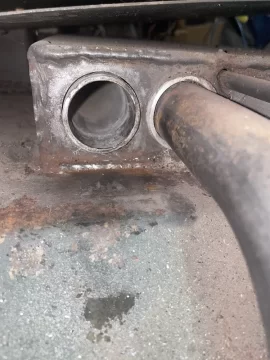 [Hearth.com] Weld broke on the Aladdin & heat exchanger tube fell in with smoke came pouring out! Now what?