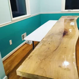 [Hearth.com] Live edge epoxy river table - durability?