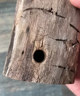 [Hearth.com] What Caused These Holes on Log?