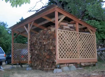 [Hearth.com] stacking pattern inside shed