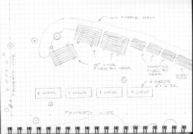 [Hearth.com] Wood storage and processing area layout