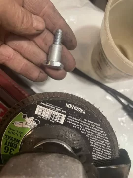 [Hearth.com] Sears 2001 Craftsman 22” Rotary Push mower large back wheel adjuster shoulder bolt snapped!