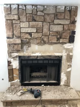 [Hearth.com] Removing FMI 42GC zero clearance and alcove build for Hearthstone Mansfield 8012