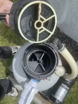 [Hearth.com] Haywood Pool Filter Handle very hard to move and backwash port leaking. Is it junk?