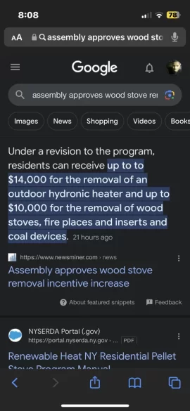 [Hearth.com] Wood heat exchange program