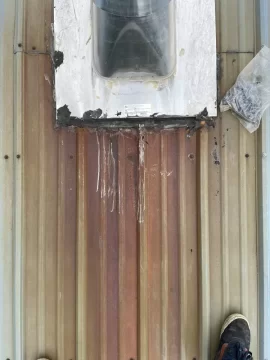 [Hearth.com] Roof rusting below chimney