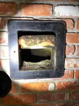 [Hearth.com] 1980s Fisher Insert adapt to chimney pipe