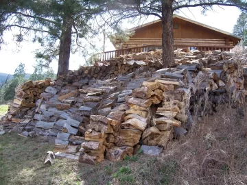 [Hearth.com] Sloped Yard wood storage