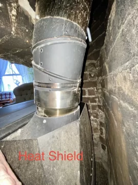 [Hearth.com] Flue cleaning. From stove up. Vermont Castings Encore