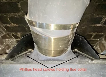 [Hearth.com] Flue cleaning. From stove up. Vermont Castings Encore