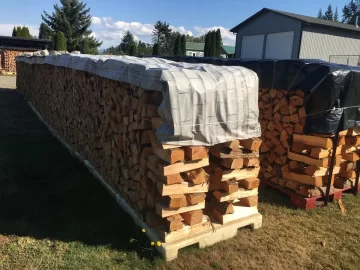 [Hearth.com] Synthetic roofing underlayment for firewood topcover?