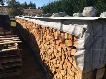 [Hearth.com] Synthetic roofing underlayment for firewood topcover?