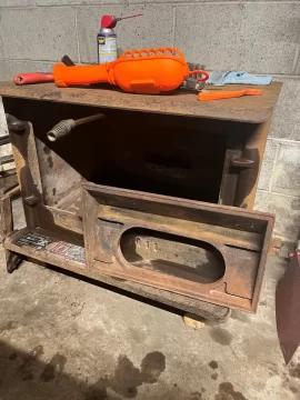 [Hearth.com] What kind of old stove did I buy? 2 oddly spelled words on labels Atlanta Stove Works Model: 4052 Insert "Outsert" + Fireplace "Accessary" model 101