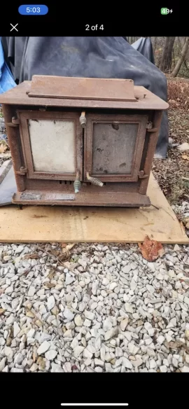 [Hearth.com] What kind of old stove did I buy? 2 oddly spelled words on labels Atlanta Stove Works Model: 4052 Insert "Outsert" + Fireplace "Accessary" model 101