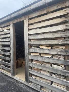 [Hearth.com] A customer’s wood shed