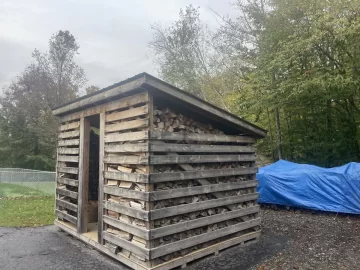 [Hearth.com] A customer’s wood shed