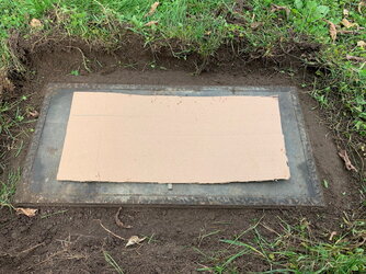 Cleaning Bronze Veteran Ground Level Flat Grave Marker Headstone
