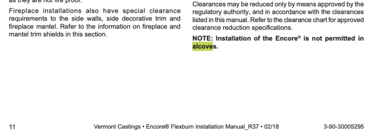 [Hearth.com] Converting an open hearth to stove in (combustible) alcove