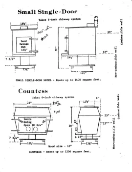 [Hearth.com] Schrader wood stove dimensions and firebrick