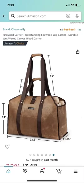 [Hearth.com] Wood carrying bag/sling/tote? Whatcha using ?