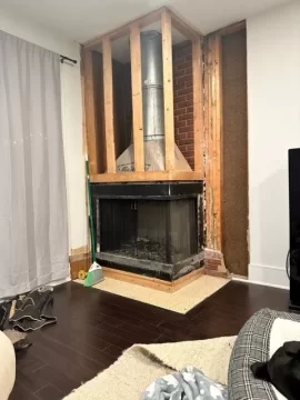 [Hearth.com] How to apply sheet metal on wall surrounding fireplace???