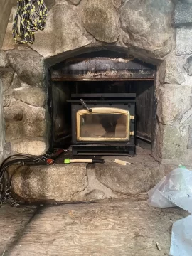 [Hearth.com] Double walled Stove pipe through chimney