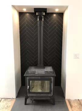 [Hearth.com] Removing FMI 42GC zero clearance and alcove build for Hearthstone Mansfield 8012