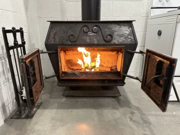 [Hearth.com] New install of vintage Schrader stove