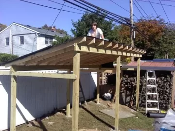 [Hearth.com] Finally got the wood shed up! YEAY! Pics.