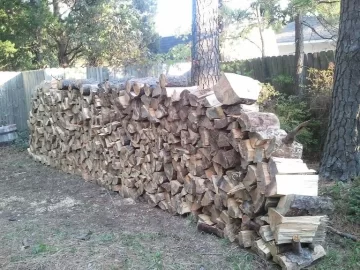 [Hearth.com] Devil wood...Pine, finally split and stacked.