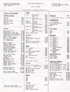 [Hearth.com] 1983 stove price list