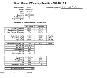 [Hearth.com] ESSE Ironheart EPA status?