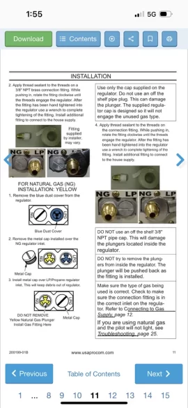 [Hearth.com] Hooking up propane to stove