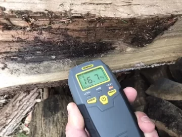 [Hearth.com] Soaked Uncovered Stack moisture content Readings.