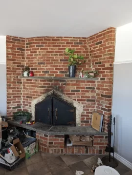 [Hearth.com] Full masonry brick and concrete blocks wall hole size