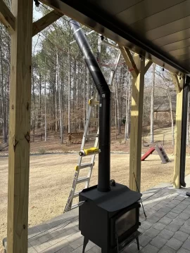 [Hearth.com] New Stove!  First Stove!  And it's outside :-)!