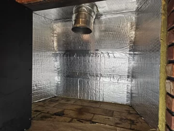 [Hearth.com] Insulated flex liner installation and rock wool