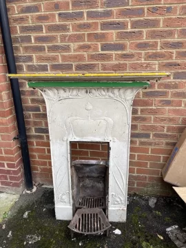 [Hearth.com] Antique cast iron fireplace "The Hodderdale"